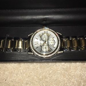 Gossip Gold Crystal watch NWT
